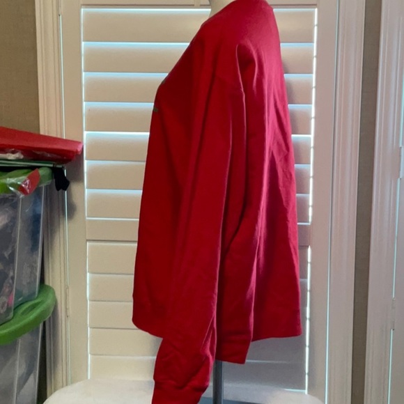 Port and Company Red Sweater with Green Holiday Design - Picture 5 of 8